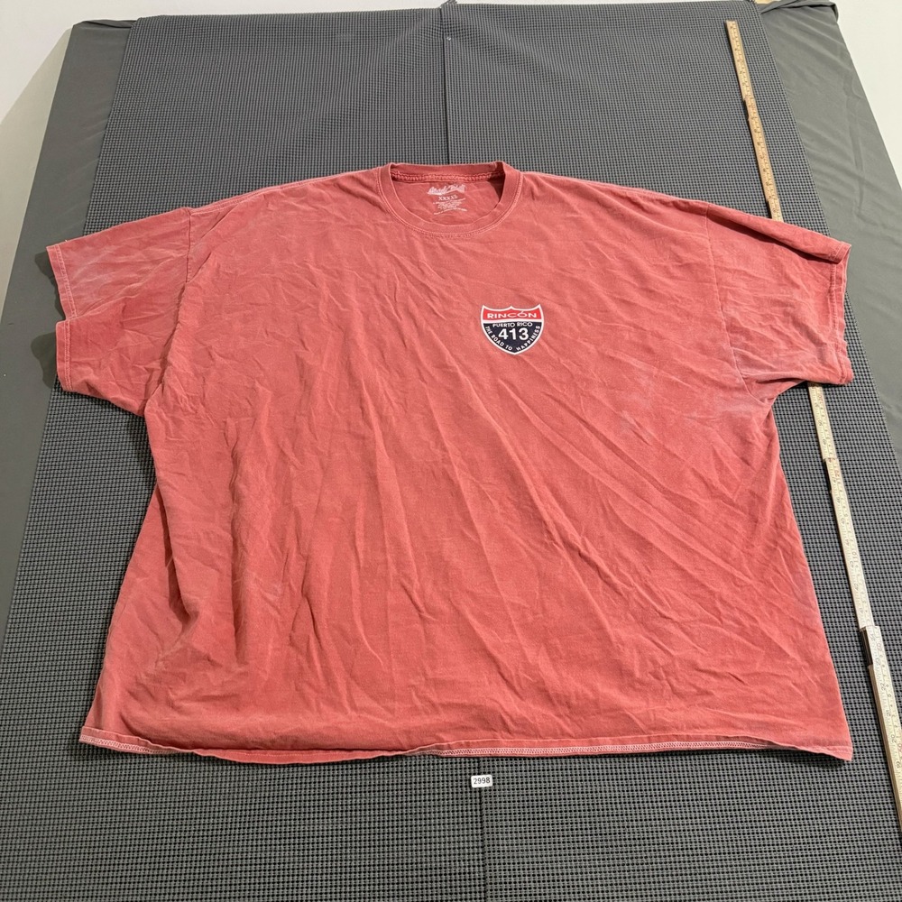 Sturdy Built Rincon Puerto Rico 413 Graphic T-Shirt Red XXXXL
